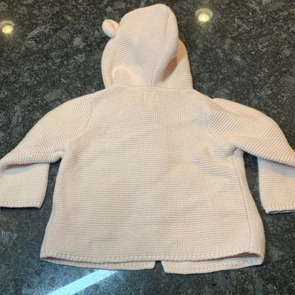 Baby Gap Girls Hooded Ears Sweater Jacket 6-12m
